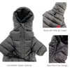 Dog Apparel Parka Winter Clothes Warm For Small Medium Dogs Lightweight Cotton Padded Puppy Coat Soft Four-legged Jacket