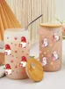 Window Stickers 3D UV DTF Cup Wraps Custom Christmas Design D5214