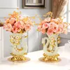 Vaser europeisk stil keramisk blommor vas blommig skrivbordsdekor höger elefant