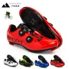 Stiefel Männer Radfahren Sneakerschuhe mit Männern Cleat Road Mountain Bike Racing Women Bicycle SPD Unisex MTB Schuhe Zapatillas Ciclismo Mtb