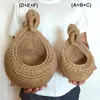 Wall Hanging Vegetable and Fruit Basket Woven Fruit Basket For Kitchen Table Wall Hanging Storage Basket Kitchen Organizer