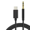 USB C till 3,5 mm Jack Aux Cable DAC Type-C Audio Cabel för bilhögtalar hörlurar Auxiliary Adapter för Huawei Sumsang Xiaomi Vivo