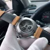 Ruch Luksusowy zegarek mechaniczny Szwajcarskie automatyczne szafirowe lustro Rozmiar 44 mm 13 mm importowane opaski Cowhide Projektanci nadgarstka D8LH