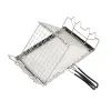 Tools Outdoor BBQ Grill Net Folding Camping Stove Toaster Stainless Steel Toaster Rack Toast Bread Holder Mini Home Park Picnic Grill