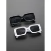 2pcs Classic Square Frame Blanc White pour hommes