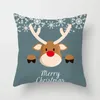 Kussen Kerstmisklep Cartoon Santa Claus Cute Elk Decoration Pillowcase