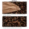 Filtar Senaste Leopard Print Filten dubbelsidig faux Velvet Crystal Soffa Air Small Throw160x200 Conditioning Office