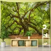 Tapisses Tree-Tree Forest Tapestry mur suspendu paysage naturel sorcellerie de style bohème de style bohème décor