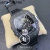 Luxury Richardmill Watch Date Mens Mechanical Original 035 Rms35-02 Rafael Nadal Foundation Limited Edition Ntpt Carbon on Black Rubber Strap