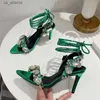 Обувь для обуви Liyke 2024 Новый дизайн Crystal Diamond УПРАВЛЕНИЯ