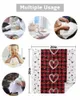 Table Mats Valentine'S Day Hearts Plaid Mat Wedding Holiday Party Dining Placemat Kitchen Accessories Napkin