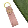 Designer Keychain Fashion g Auto Männer Frauen Buchstabe Schlüsselkette Leder GILD Mehrere Farben mit Box