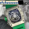 Assista a um movimento de cerâmica automática mecânica Dial de cerâmica Swiss Movement Top Quality RM11-01 Data Voo de tempo Voo de volta 50x42.7mm40p8