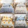 YanYangTian Lace bedding 4-piece set Bed sheet quilt cover pillowcase linen for family kids bedroom living room bedding set 4pcs 240320