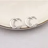 20Style Simple 18k золота с золотой 925 Silver Luxury Designers Double Letter G Ge Gemetric Fashion Women Crystal Sedring Wedding Party