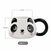 Tassen süße Panda Keramik Cup Cartoon Home Make -up Büro Wasser Paar Frühstück Kaffee Handgeschenk