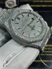 Beliebtes weißes Moissanit VVS Cuban Watch AP 1023 ICED Out Bust Down Hip Hop Watch Personalisierte Luxusuhr