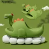 Cute Dinosaur Cartoon Childrens Summer Shoes Soft Eva Slides Boys Girls Beach Slippers Comfort Funny Design Kids Slippers 240318