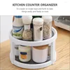 Kitchen Storage Rotating Spice Rack Dual Tiers Organizer Pantry Organization And