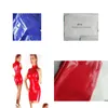 Catsuit Costumes Fashion Pvc Faux Leather Sexy Women Red Latex Dress Summer Skirts Party8546549 Drop Delivery Apparel Cosplay Dhsnc