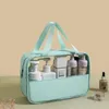 Storage Bags Women's Cosmetics Organizer Bag Portable Travel PVC Translucent Multi-Size Large Capacity Home Accessories