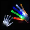 Rękawiczki LED migające światło oświetlenie palców oświetlenie taneczne Dekoracja przyjęcia Dekoracja chgraphy Props świąteczny upuszczenie