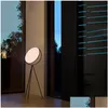 Golvlampor Superloon LED -lampa italiensk designer Creative Simple Black/White Stativ Justerbar studie Drop Delivery DHDG7