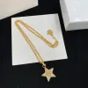 2024 Designer vintage kettingen Heren dames ketting start merk dubbele lett trendy gouden kettingen voor vrouwelijke sieradenontwerpers geschenken