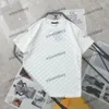 Xinxinbuy Men Designer T-shirt 2024 Italië Chesseboard Grid Jacquard Kortjes Katoen Women Gray Zwart Abrikoos XS-L