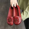 Boots Oxford Shoes for Women Spring Flats 2021 New Arrival Red/black Flats Female Loafers Casual Falt Woman Genuine Leather Shoe