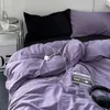 Set di biancheria da letto punti graffiti colorati set semplici copripiumini in tela da letto per le ragazze da donna letti da letto arredamento