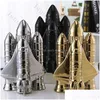 Objets décoratifs Figurines Figurines Créramique de fusée en céramique moderne Home Desktop astronaute spatial