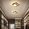 Światła sufitowe minimalizm powierzchnia lampa nowoczesna korytarz balkonowy w łazience korytarz czarny okrągłe kwadratowe powierzchniowe ścianę