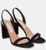 24s/s elegant sommar så naken tie pump mocka sexig lekfull back party bröllop brud skor dam chunky high klackar ruta 35-43