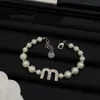 Orecchini designer da donna Bracciale per perle full perle a ciondolo a ciondolo di moda di lusso senza scatola