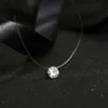 Colliers de pendentif Collier de cristal brillant Zircon Pendre Transparent Ligne de pêche invisible Collier Bijoux de bijoux Chaleur de clavicule
