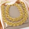 Necklace Earrings Set ZEADear Gold Color Braided Link Chain Chunky And Bracelet Punk Hip Hop Rock Party Gifts