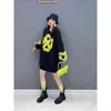 Kvinnors hoodies superaen 2024 Vinterkoreansk stil mångsidig skarvad mesh trackover förtjockad enstaka tröja
