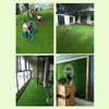 Green Artificial Grass Rug Grass Carpet Rug Realistic Fake Grass Mat for Indoor/Outdoor Garden Lawn Landscape