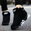 Botas comemore Big Size 44 Spring High Top Women Running Men's Casual Sport Sport Mulher Black Sneakers Ladies Sports Sneackers feminino