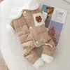 Vêtements pour chien chiot épaissis de saut à saut chaud d'hiver vêtements à quatre pattes mignonnes en peluche