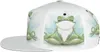 Шаровые шапки йога лягушка Frog Frame Flat illce Hat Hate Unisex Snapback Baseball Cap Hip Hop Visor Blank Регулируемый черный