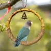 Other Bird Supplies Pet Parrot Ring Toy 1PCS Safe Durable Swing Cage Lightweight Wear Resistant Chewing With Bell