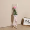 Envoltura de regalo 50pcs patrones de amor transparentes bolsas de envasado de flores suministros de paquete de rosas individuales papeles de envoltura de boda florist