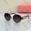 Gafas mui mui mui mui gafas de sol para mujer gafas de sol de diseño de alta calidad gafas solares retro lujo pequeño gafas de sol redondas nuevas gafas recetadas 970