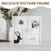 Frames PO Cadre Box pour images plusieurs collage de bureau décorer un ornement de fête élégante bois délicat du bois