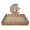 Party -Dekoration 2024 Ramadan Countdown -Kalender DIY Eid Mubarak Ornament Holz Heimfahrzeug