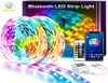 164ft 328ft LED de tira LED de 50 pies Control de aplicación Bluetooth RGB 5050SMD DC12V Flexible Smart Strips Light con adaptador2692772