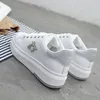 White Shoes Women Sneakers Platform Zapatos de Mujer Fashion Athestone Chaussures Femme Bee Lady Footware Patchwork Woman 240329