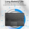 Keyboards Wireless Bluetooth compatible with 10 inch touchpad keyboard rechargeable with 78 keys suitable for Android iOS Windows tablets and iPadsL2404